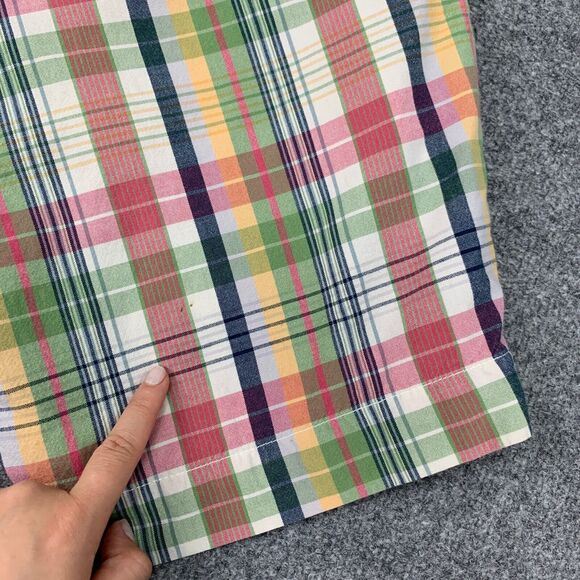 Polo Ralph Lauren Sportswear Shorts Mens 36 Colorful Plaid Cotton Flat Front - Picture 12 of 14